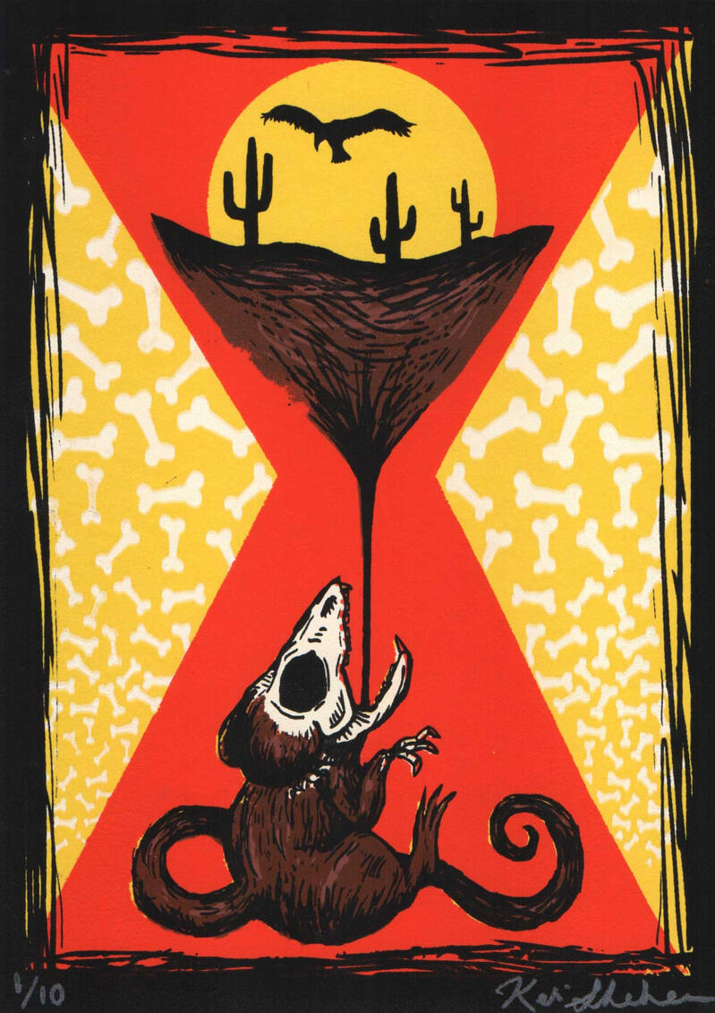 Renewal, 2016, screenprint