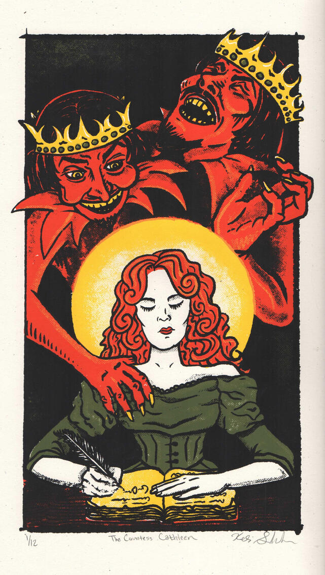 The Countess Cathleen, 2020, screenprint