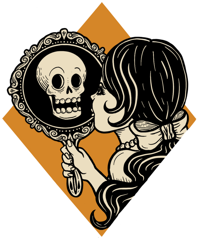 "Mirror Girl" design for apparel