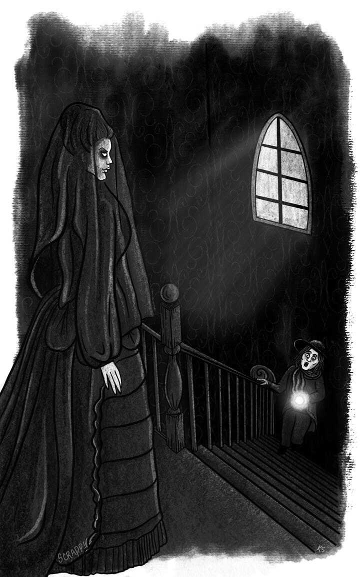 For the story "Spectre by the Seashore"